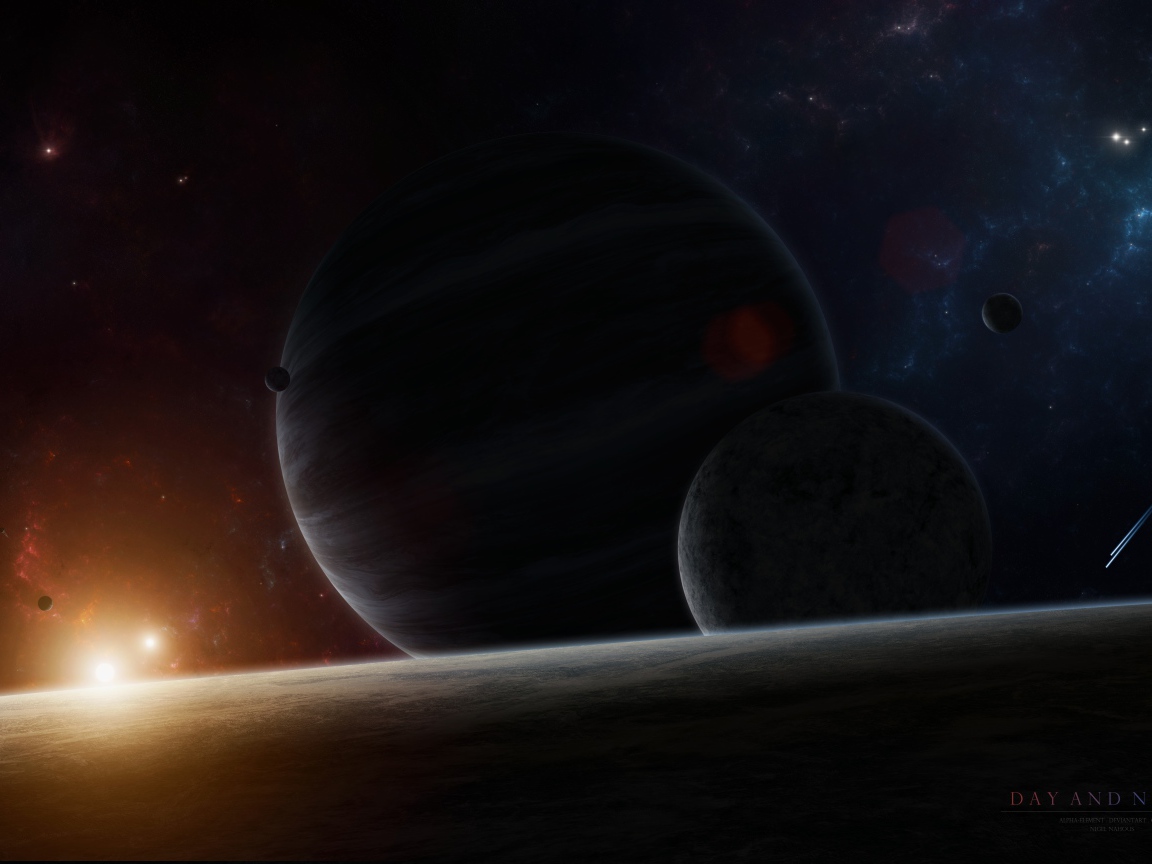 Восход звезды над горизонтом