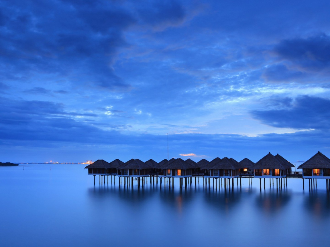 Дома на сваях в Пенанг, Малайзия