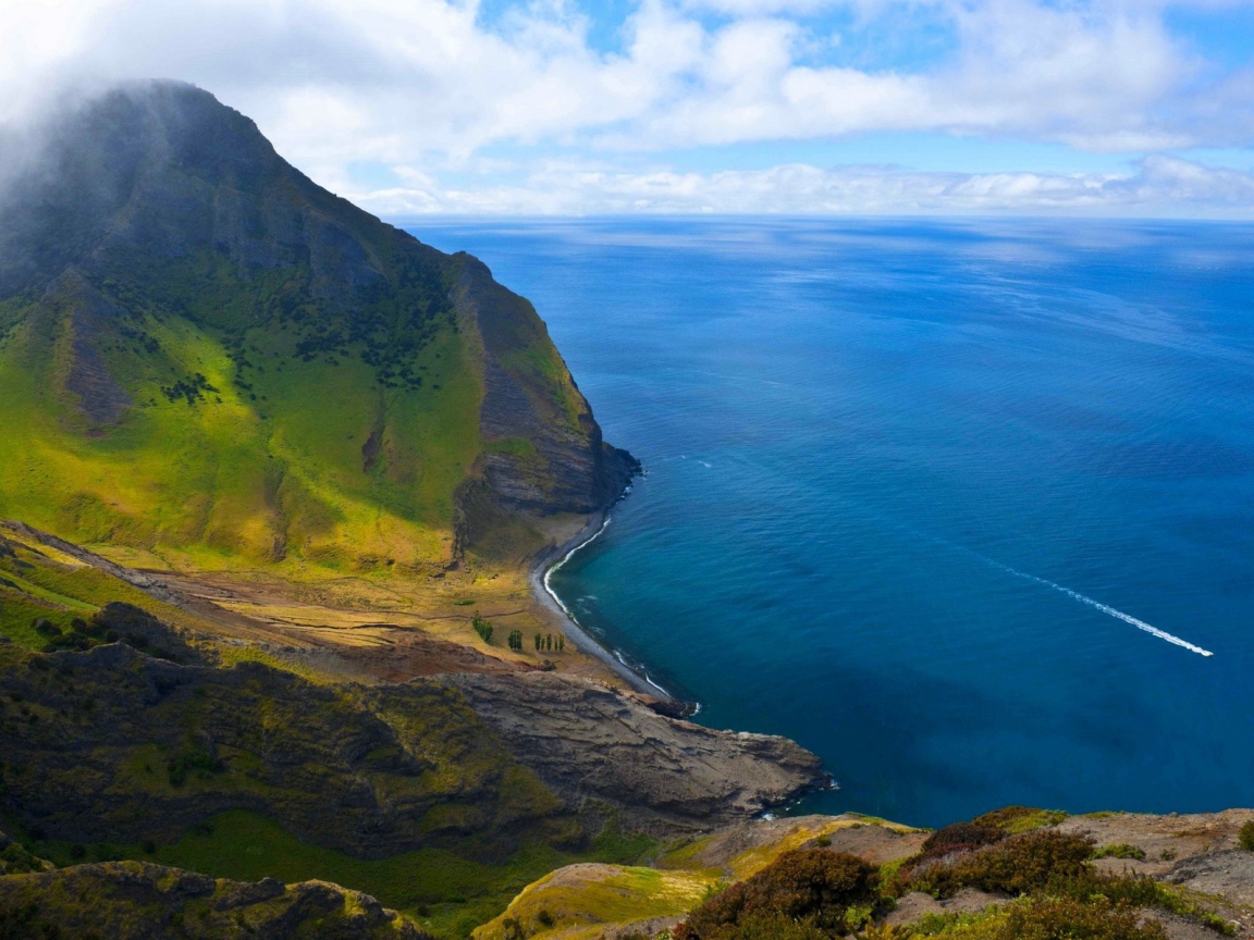 Океанское побережье в Чили