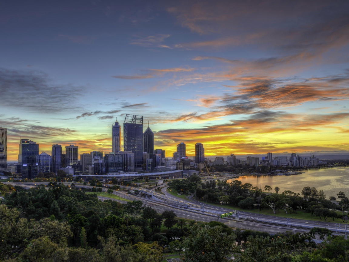 Город Перт в Австралии