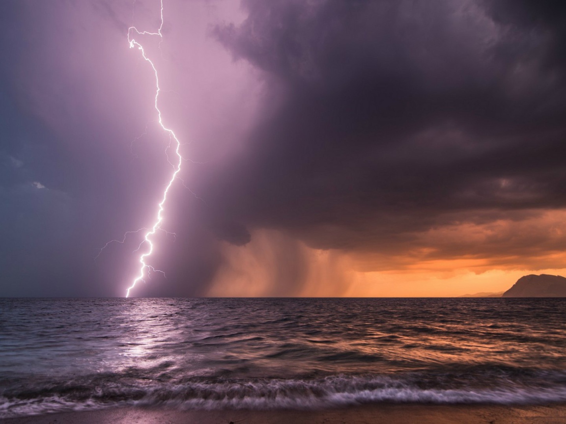 Буря в Патрах, Греция