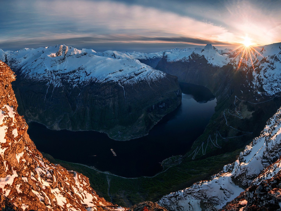 Красивые норвежские фьорды