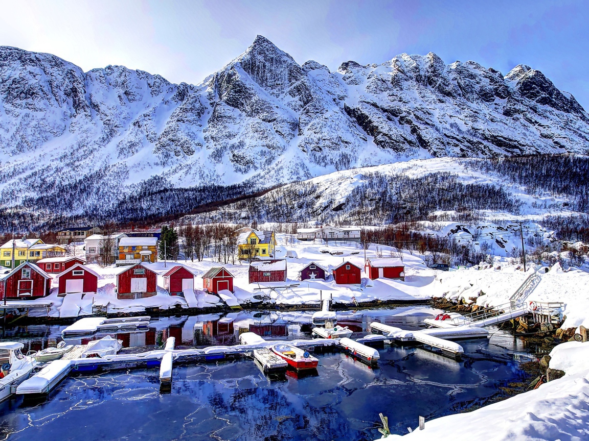 Рыбацкий поселок в Норвегии