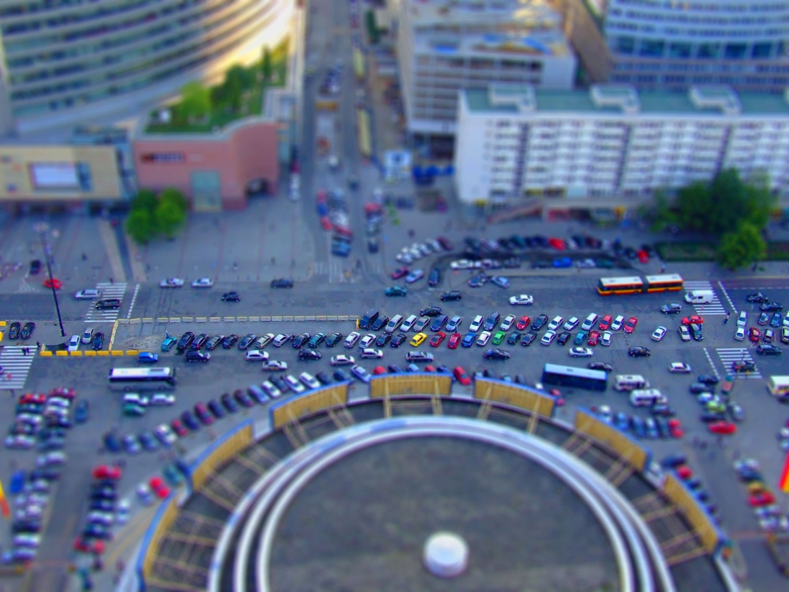 Городская площадь в Варшаве, Польша