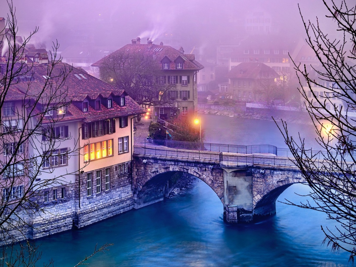 Старинный мост в Берне, Швейцария