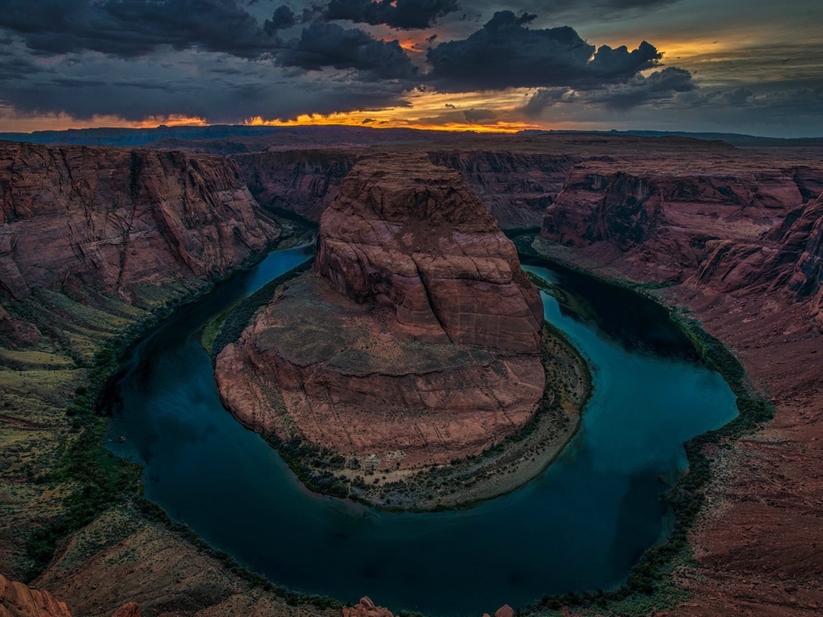 Каньон подкова в Колорадо, США