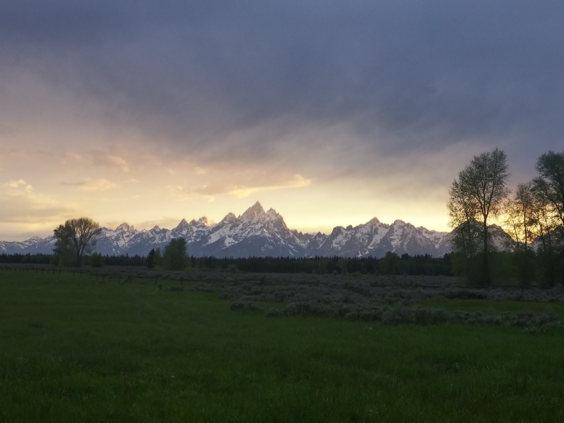 Горы в национальном парке Гранд Титон