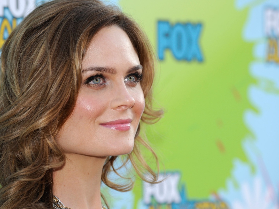 Девушка брюнетка Эмили Дешанель