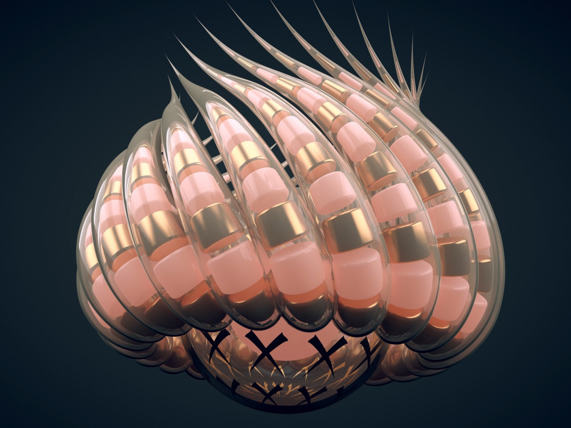 Абстрактные щупальца на сером фоне