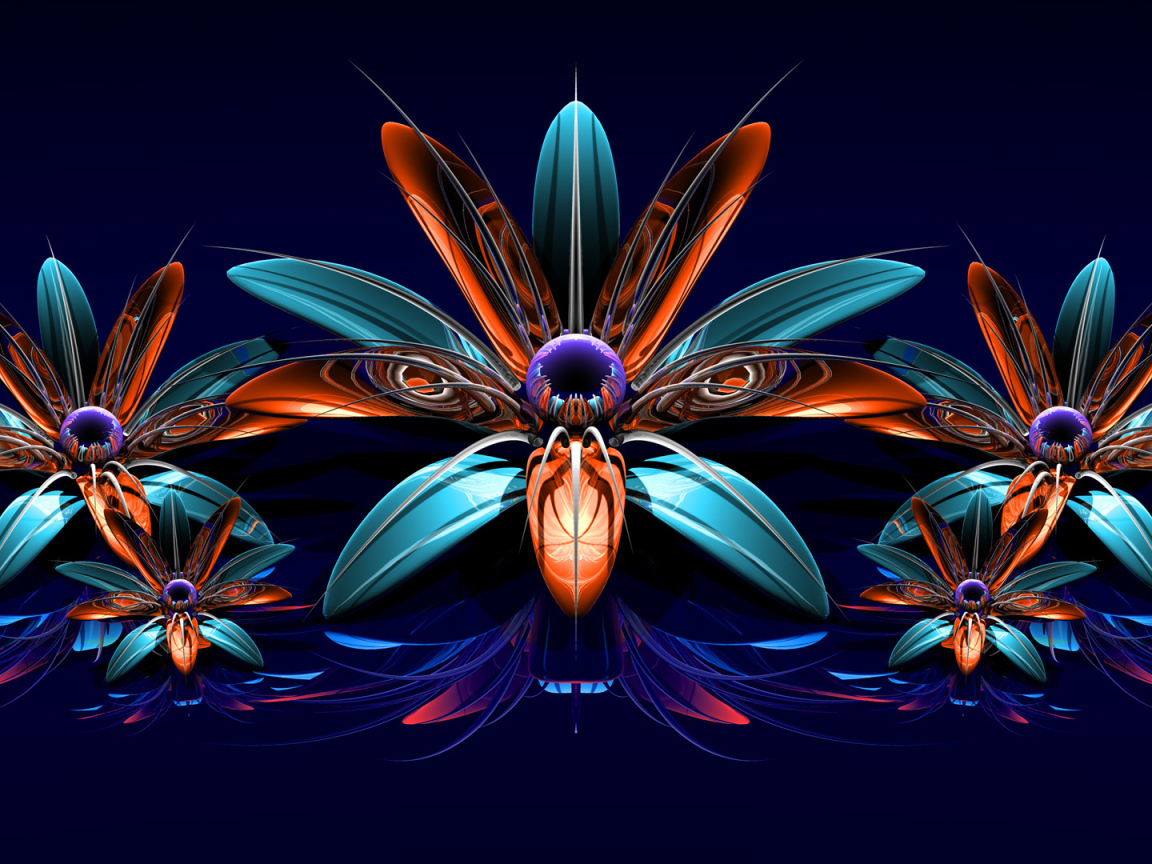 Фрактальные цветы