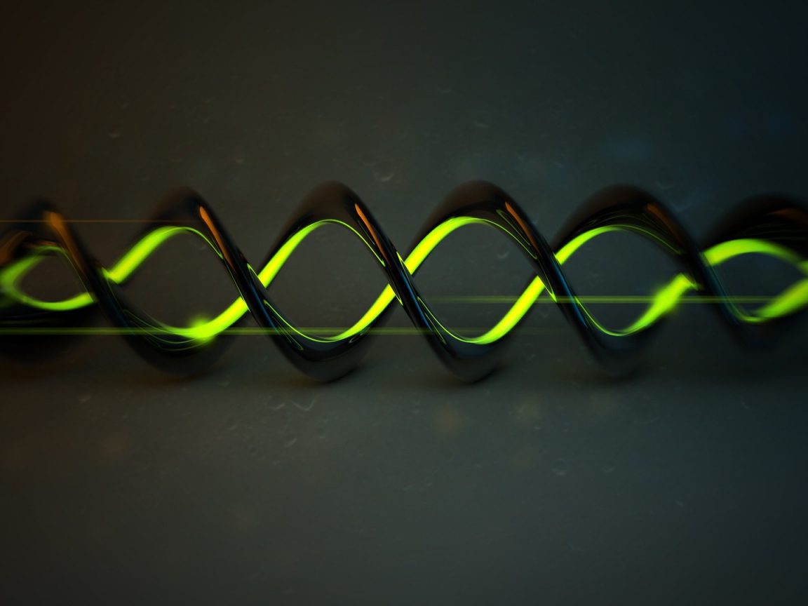 Спираль ДНК 3D графика 