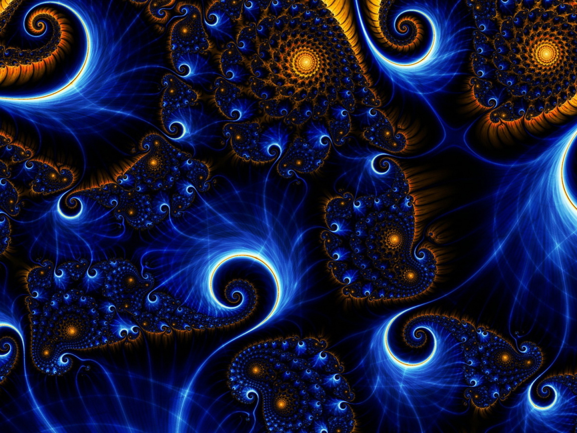 Разноцветные фантастические узоры 