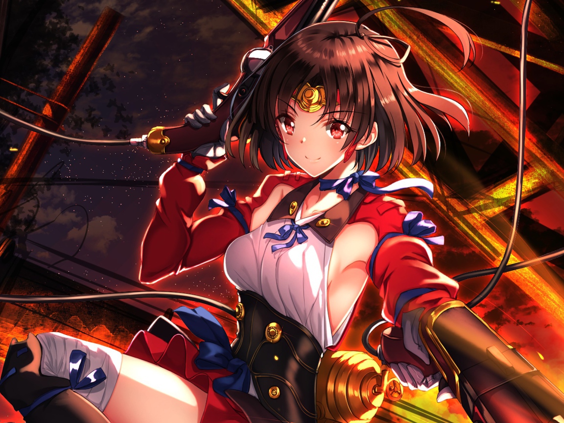 Девушка Мумэй аниме Кабанэри железной крепости 