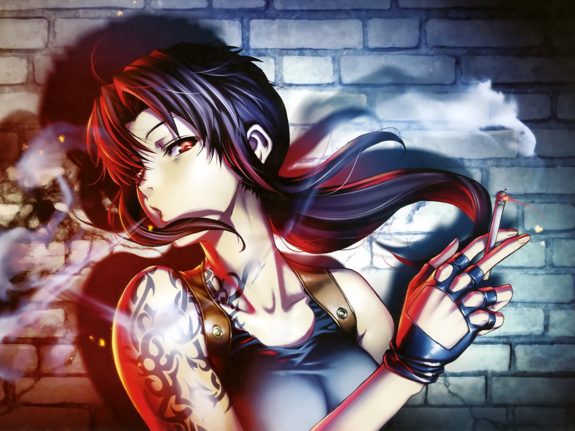 Девушка Реви аниме Чёрная лагуна 