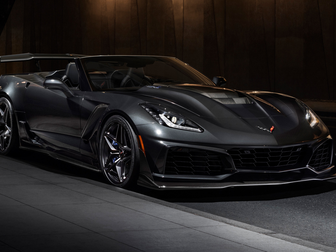 Быстрый новый автомобиль Chevrolet Corvette ZR1, 2019