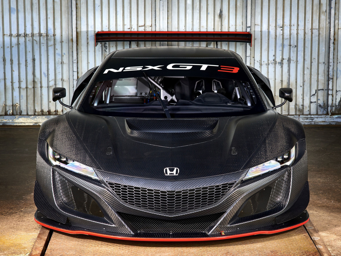Автомобиль Honda NSX GT3, 2017 вид спереди