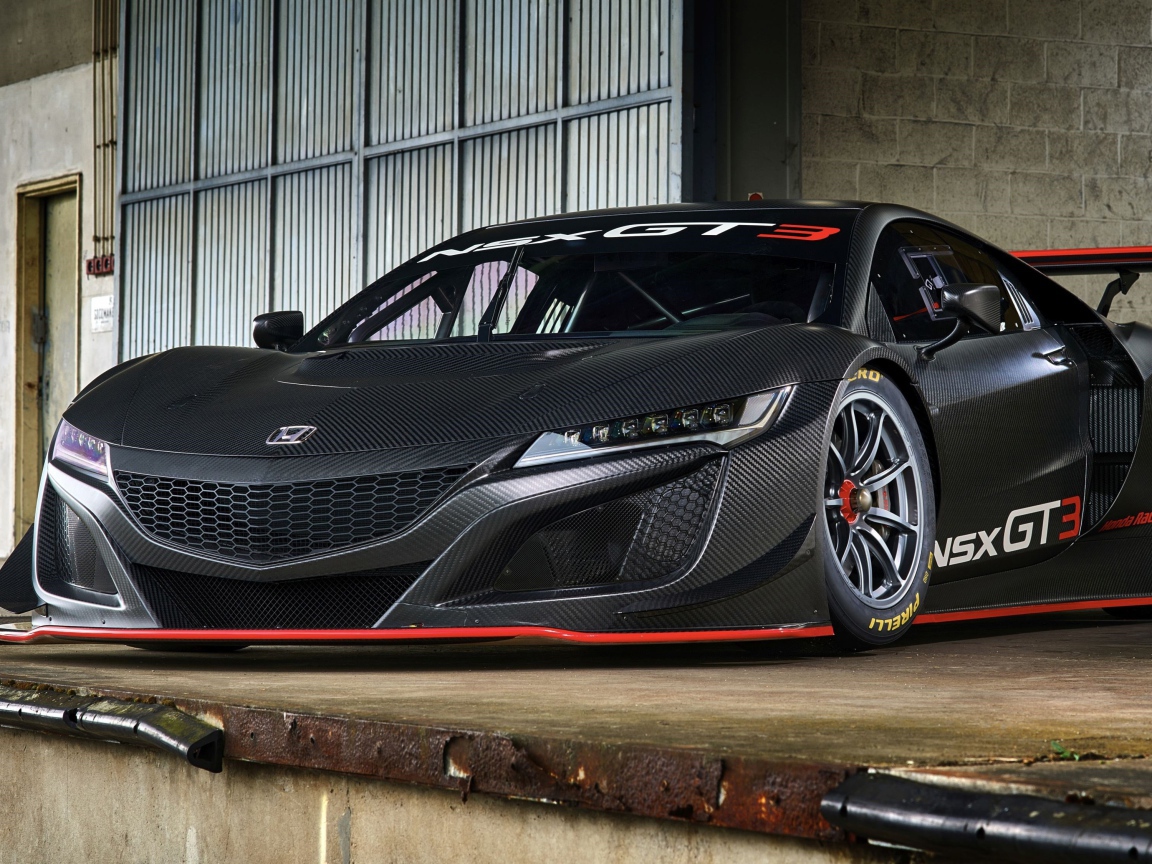 Стильный спортивный тюнингованный автомобиль Honda NSX GT3