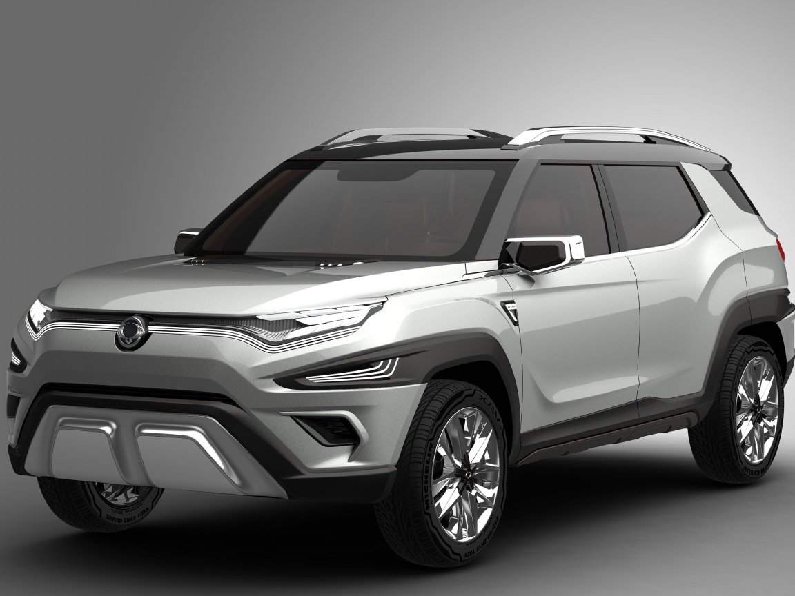 Серебристый внедорожник SsangYong XAVL, 2017
