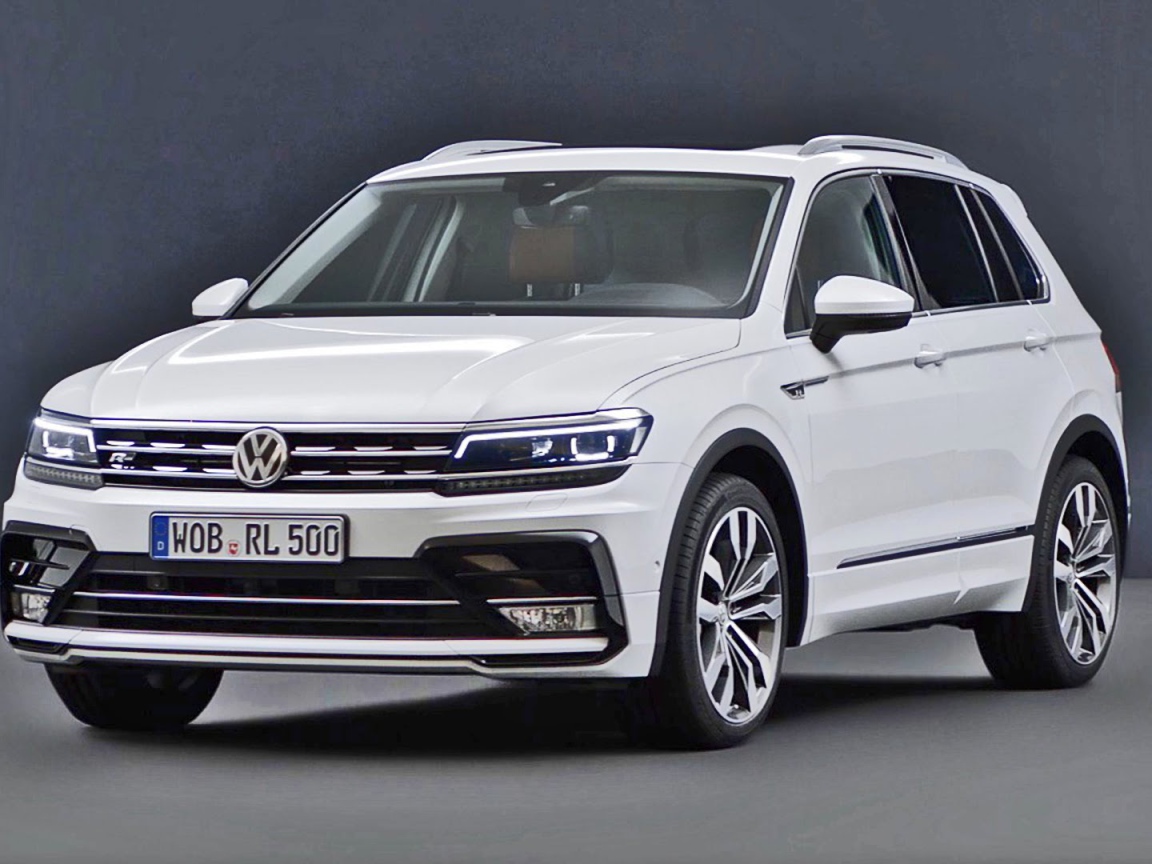 Белоснежный  Volkswagen Tiguan 2017 года 