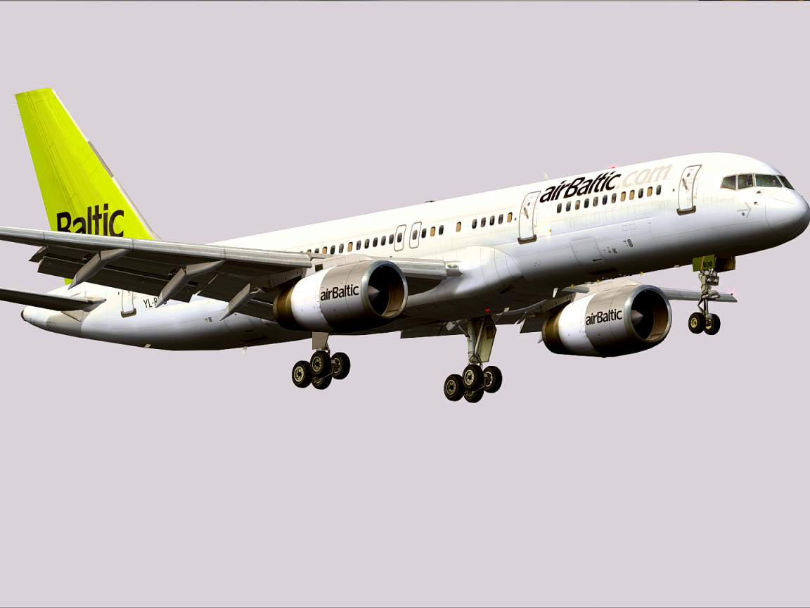 Самолет Boeing 757-200 латвийской авиакомпании Air Baltic 