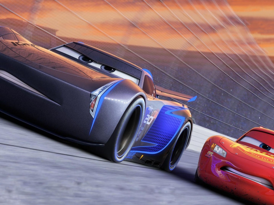 Машины Молния МакКуин и Джексон Шторм  Мультфильм Тачки 3  