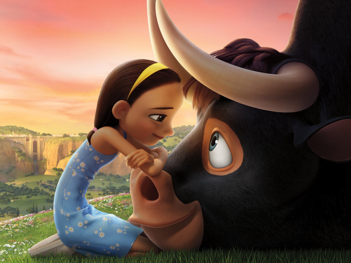 Персонажи нового мультфильма Фердинанд, 2017