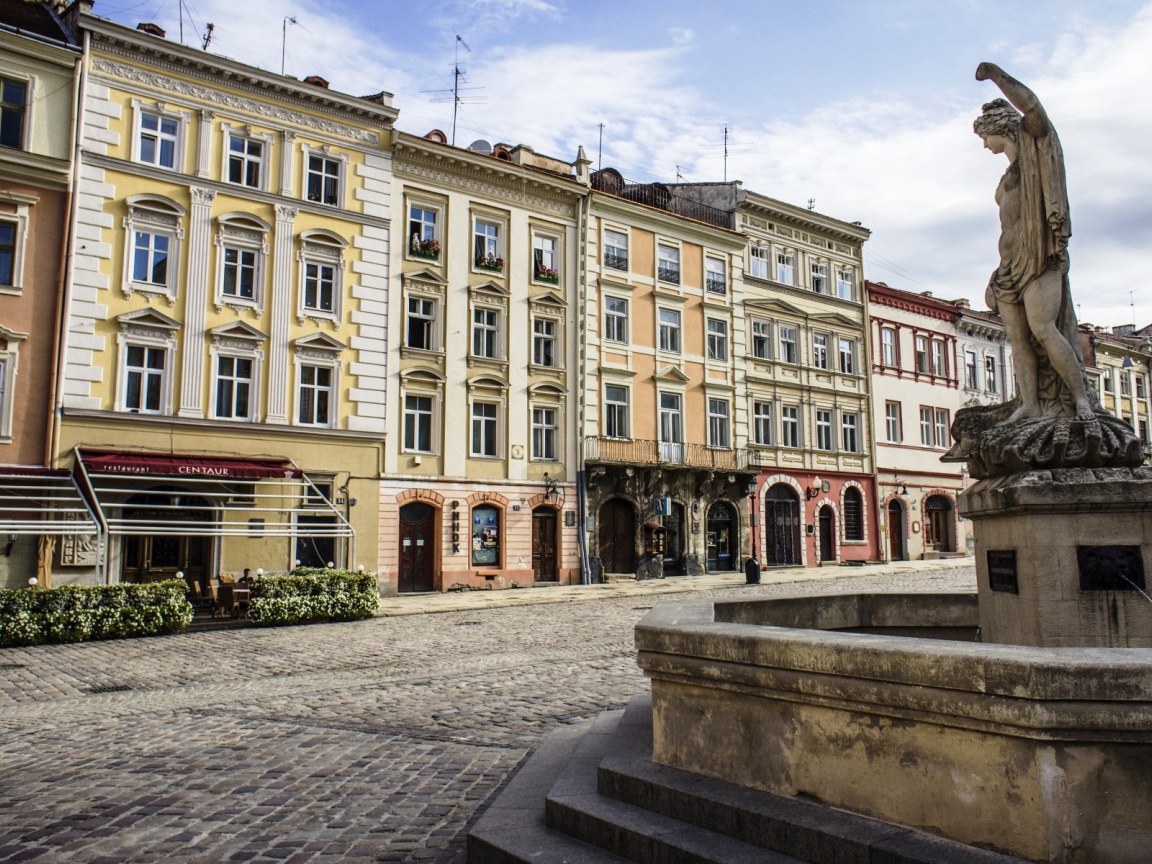 Центральная площадь Рынок город Львов 