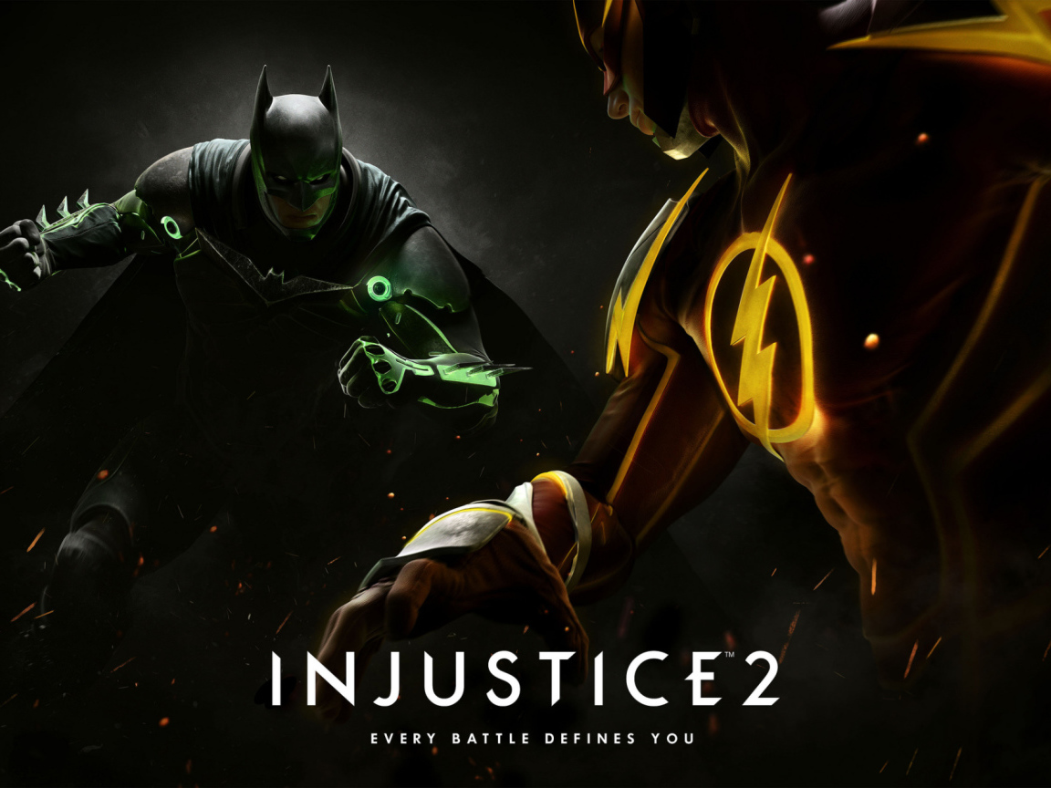 Бэтмен и Флэш герои игры Injustice 2 