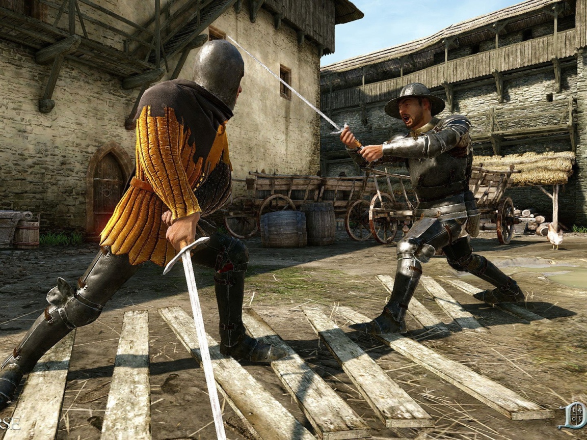 Битва на мечах игра Kingdom Come Deliverance 2017 