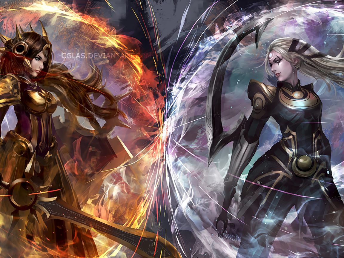 Воины Диана и Леона персонажи игры Лига легенд 