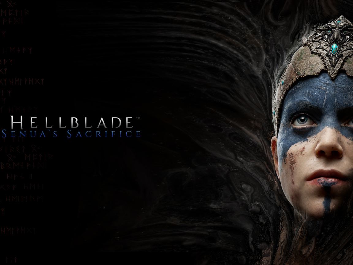 Женщина воин персонаж компьютерной игры Hellblade 