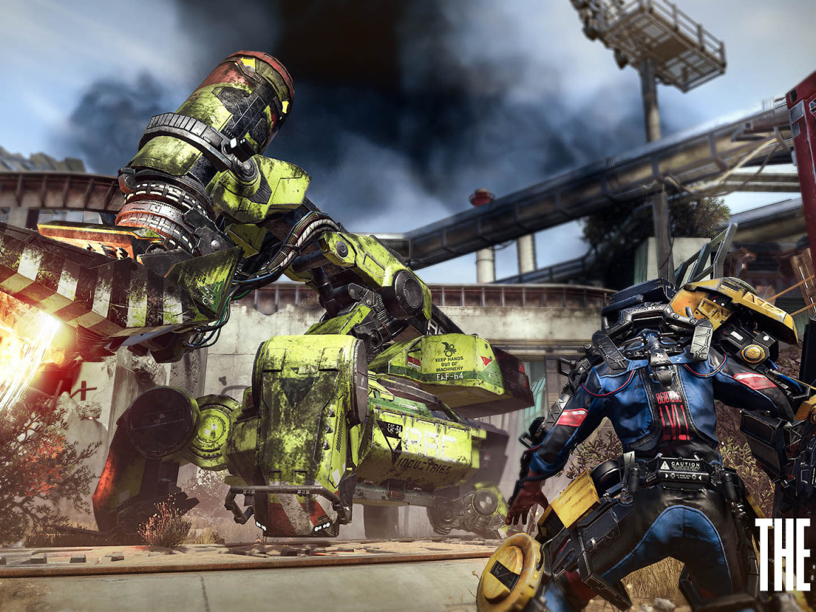 Желтая машина  робот  игра The Surge 2017 