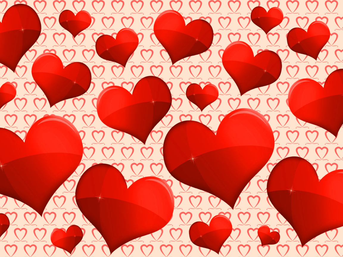 Many red hearts