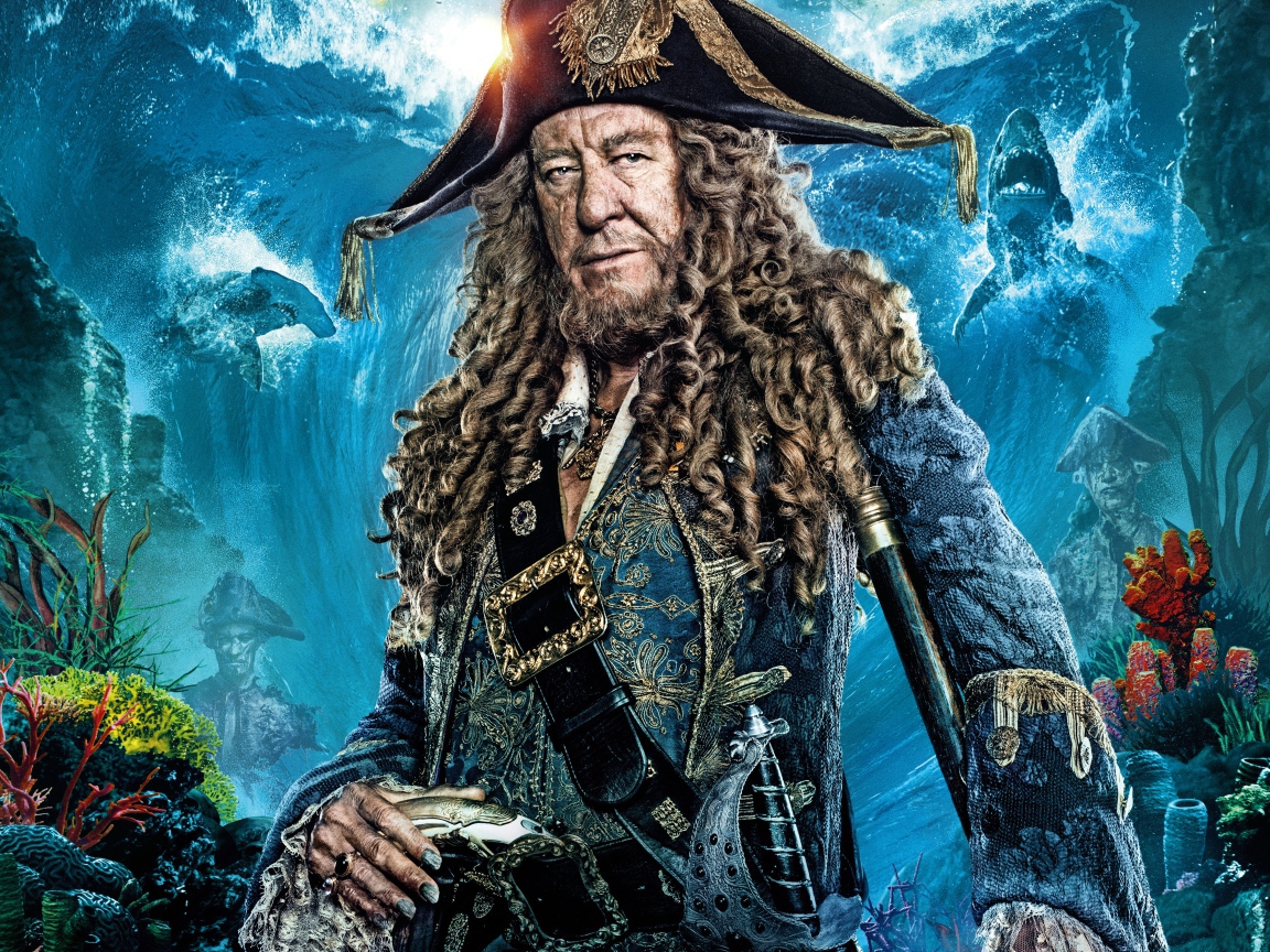 Капитан Барбосса персонаж фильма Пираты Карибского моря. Мертвецы не рассказывают сказки 2017 