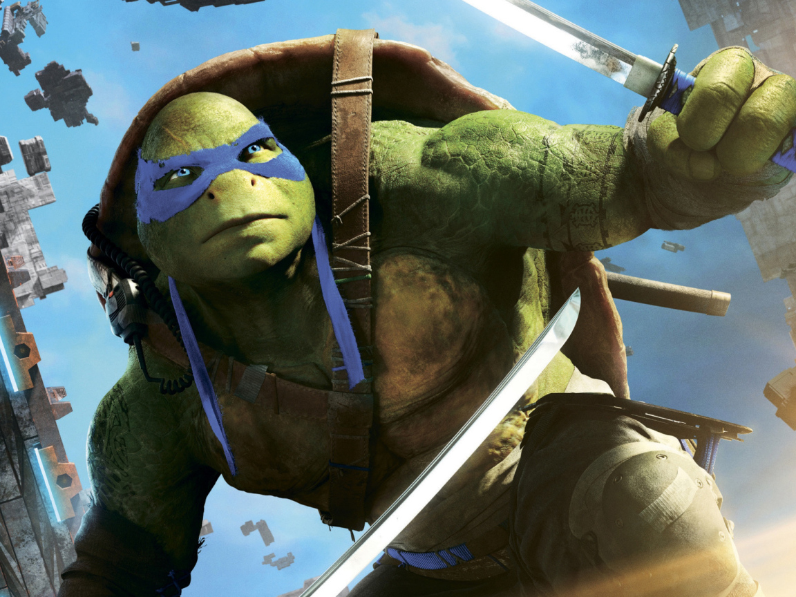 Леонардо персонаж фильма Черепашки-ниндзя 2 