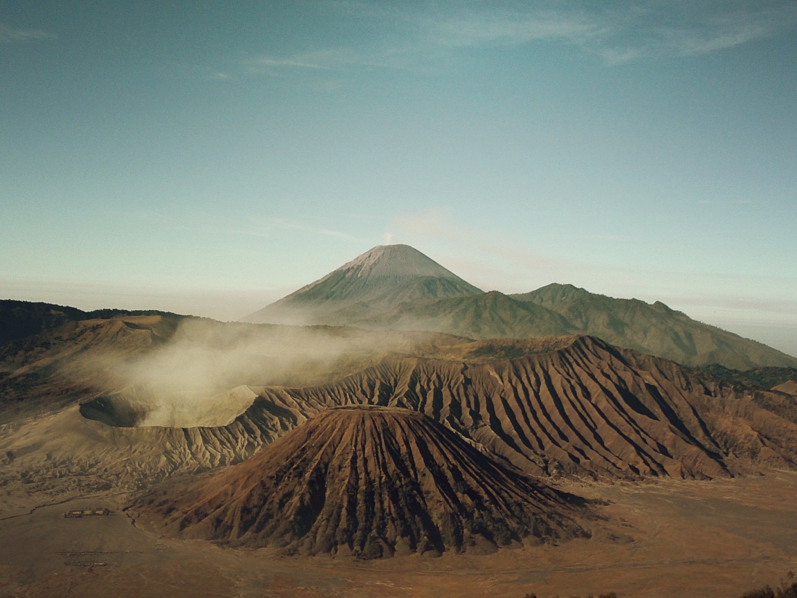 Craters of the volcano Bromo, Indonesia