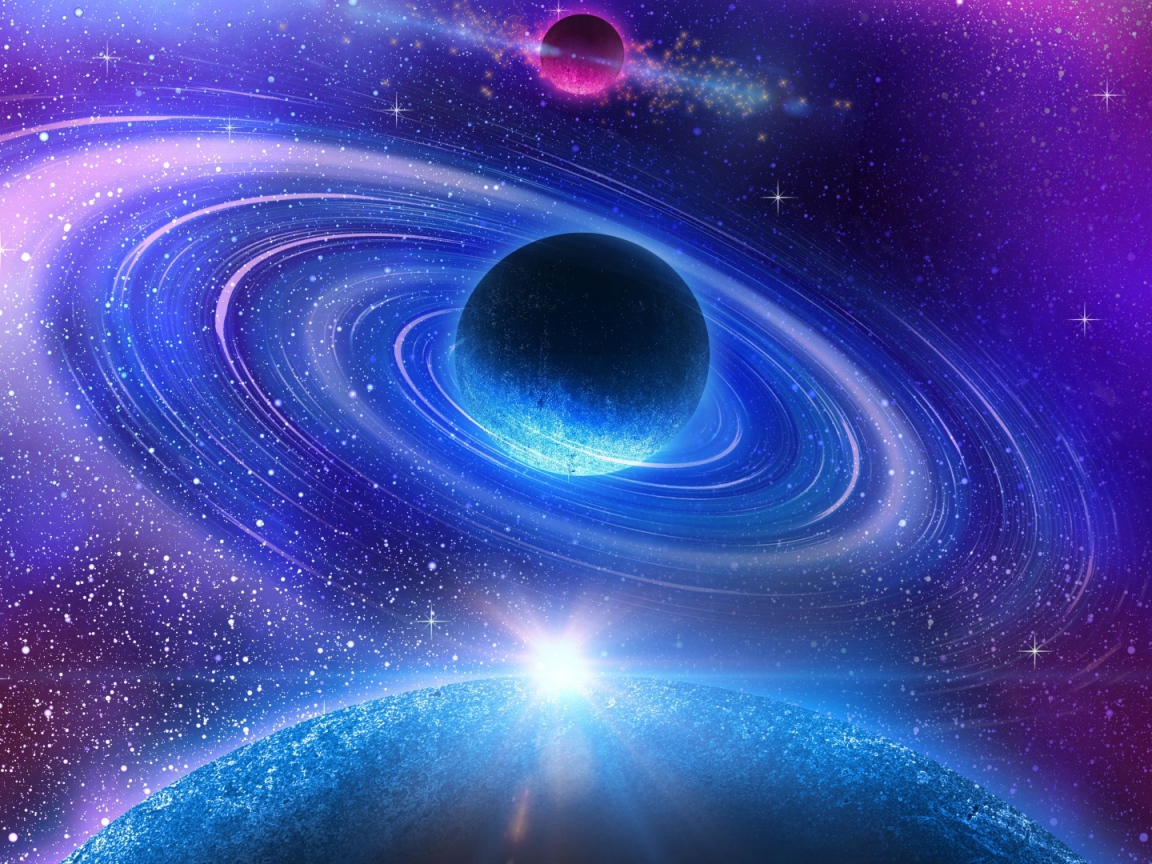 Космическая галактика планета Нептун