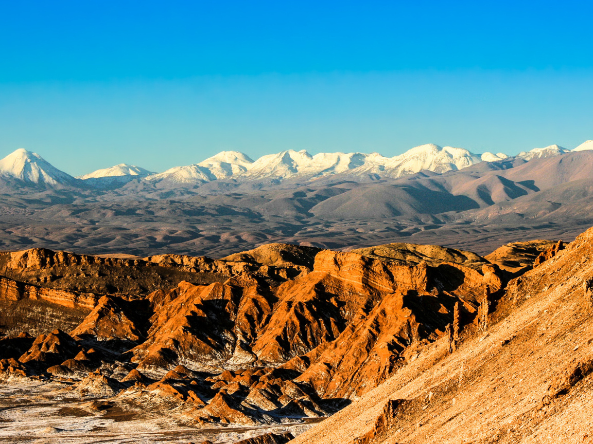 Горы в пустыне Атакама, Чили 