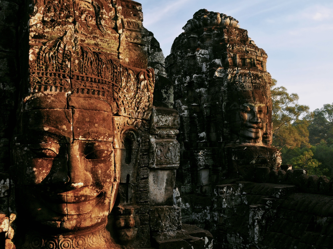 Развалины старого храма, Камбоджа 