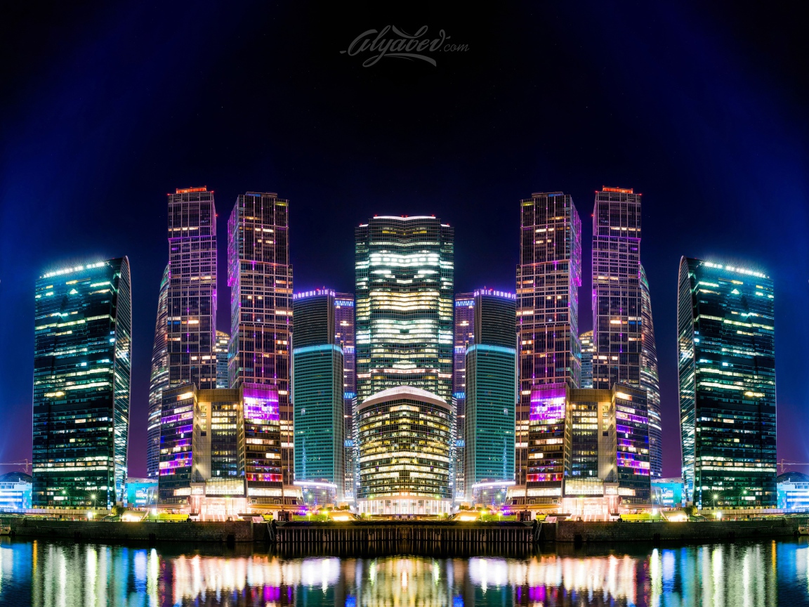 Ночная Москва, Россия 