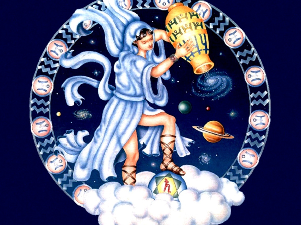 Знак зодиака Водолей рисунок 