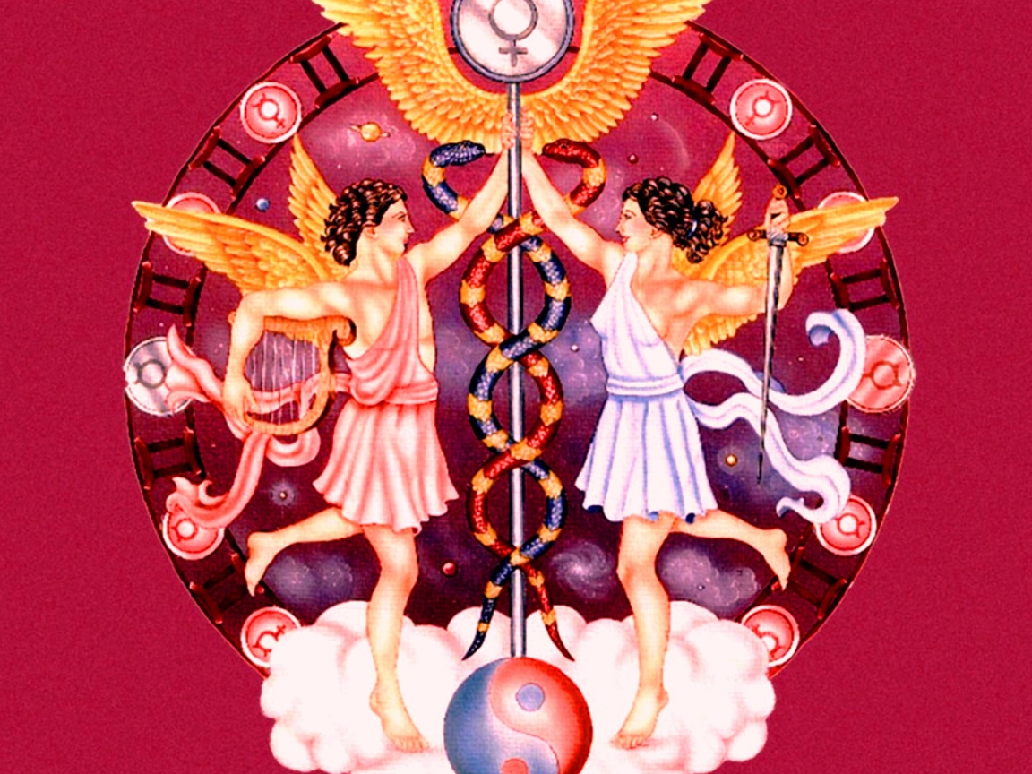 Знак зодиака Близнецы рисунок 