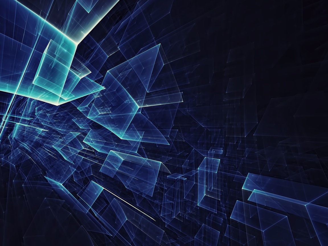 Абстрактные геометрические прозрачные фигуры