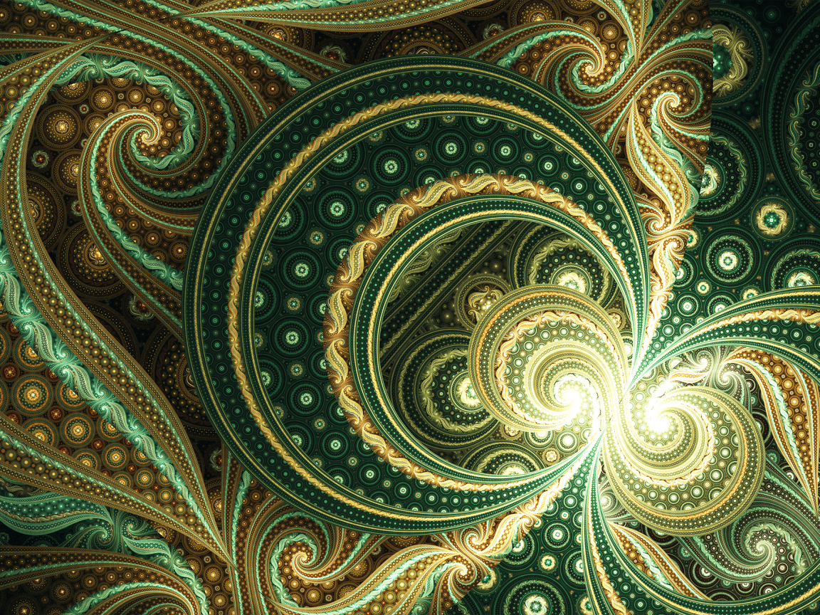 Красивый необычный фрактальный рисунок 