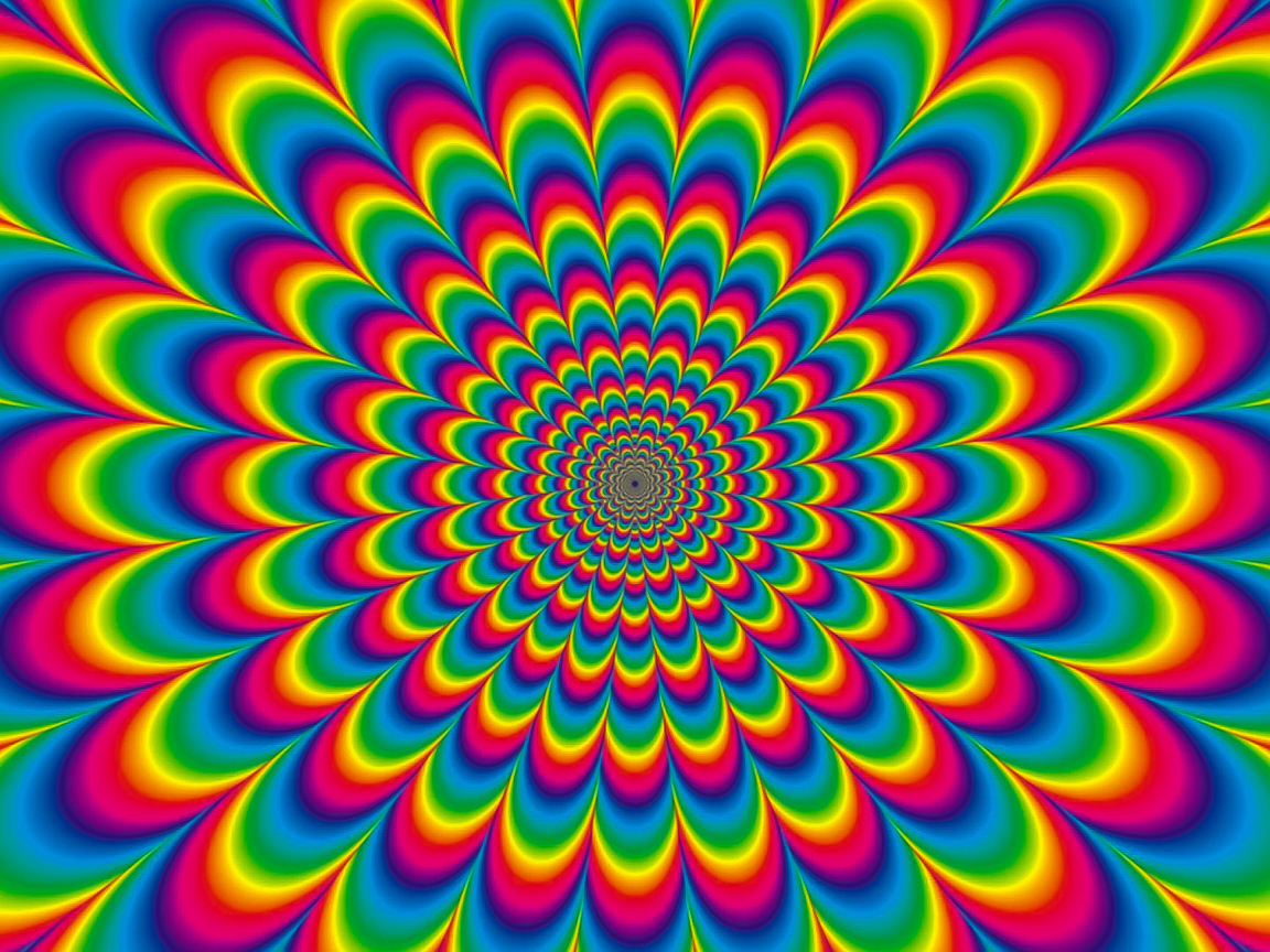 Разноцветный рисунок оптическая иллюзия