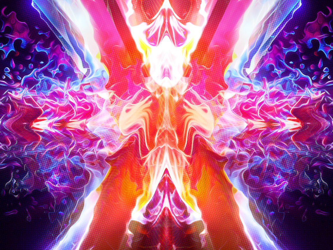 Неоновые энергетические волны, абстракция