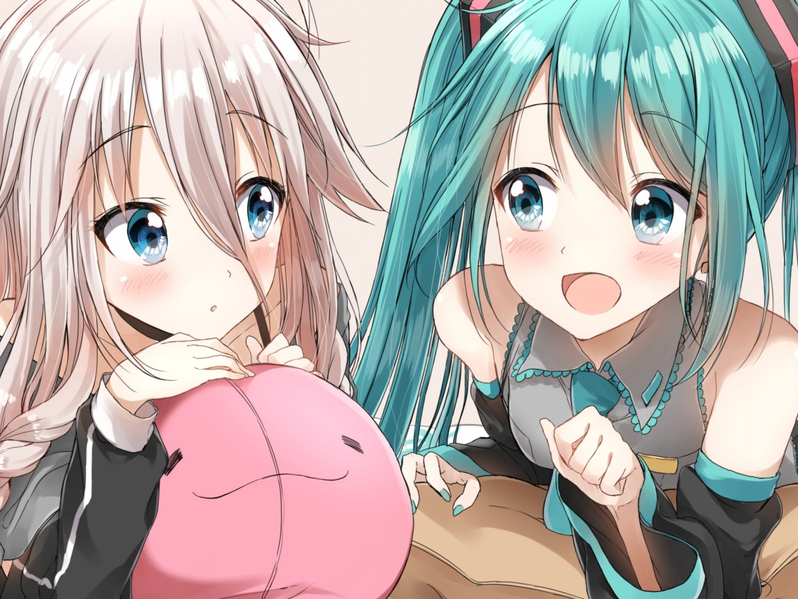 Две девушки аниме разговаривают 