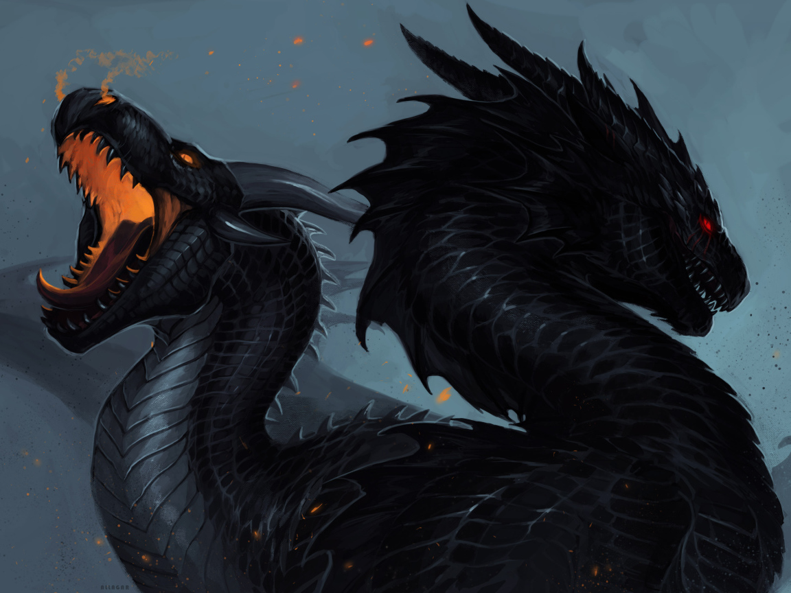 Два черных дракона, фэнтези