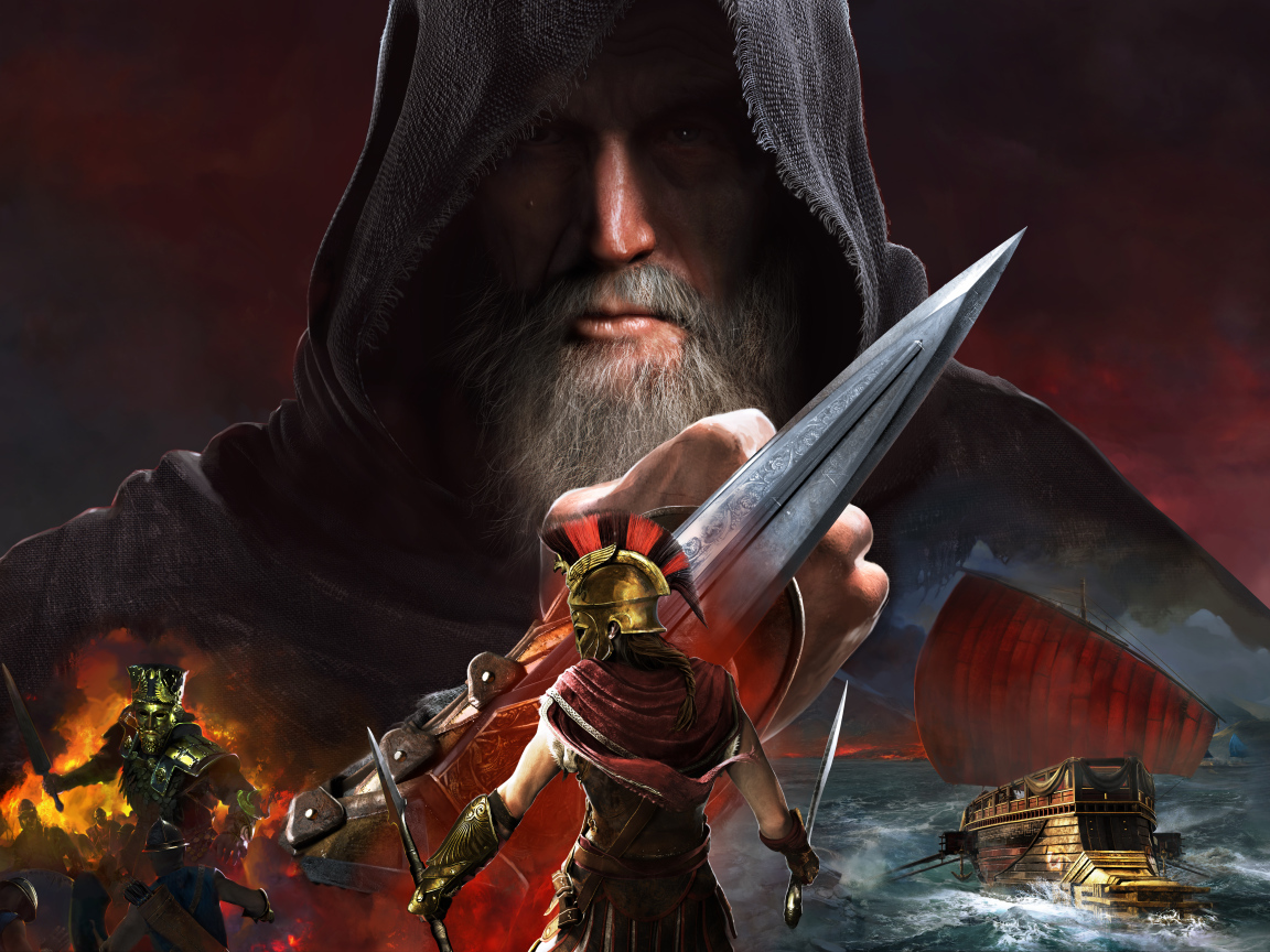 Кадр популярной компьютерной игры Assassin's Creed. Odyssey