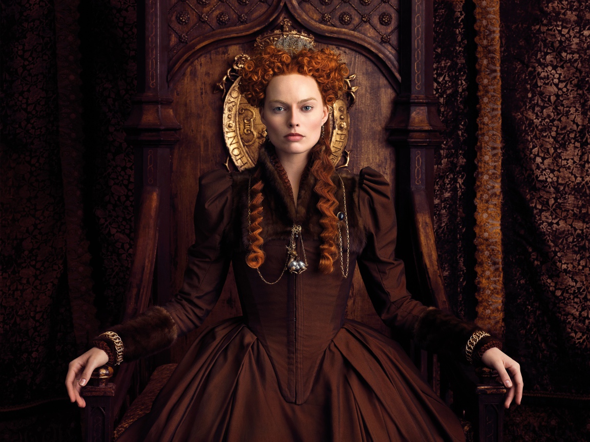 Актриса Марго Робби в фильме Две королевы, 2018